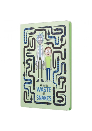 Mabbels Sert Kapak Butik Defter Rick And Morty Yılan Krem 80 YP 15x21 DFT-388074