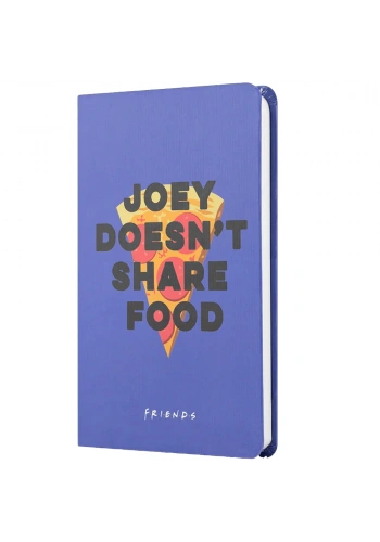 Mabbels Sert Kapak Lastikli Mini Defter Friends Pizza Mor 80 YP 9x14 DFT-388289