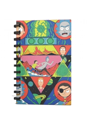Mabbels Spiralli Defter Rick And Morty Kırmızı 80 YP 17x24 DFT-388517