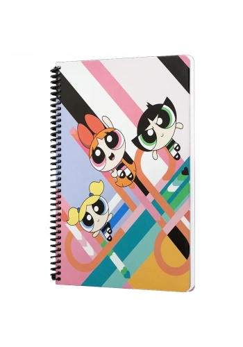 Mabbels Spiralli Defter The Powerpuff Girls Pembe 80 YP 17x24 DFT-388470