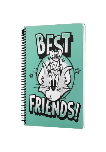 Mabbels Spiralli Defter Tom And Jerry Best Friends Yeşil 80 YP 17x24 DFT-388593