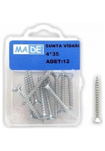 Made Sunta Vidası 4x35 mm (1 Kutu/12 Adet)