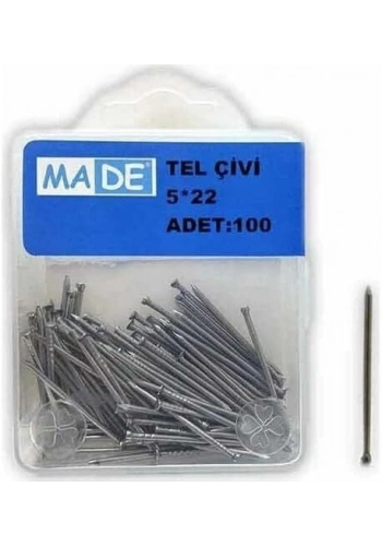 Made Tel Çivi 5x22 mm (1 Kutu/100 Adet)