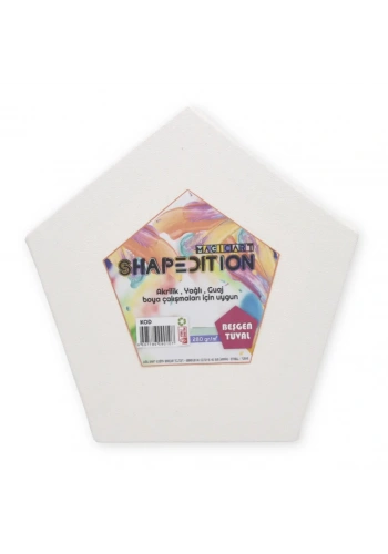 Magic Art Shapedition Beşgen Tuval 20 cm.