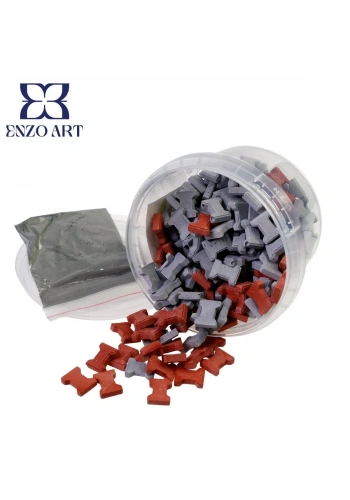 Maket Minyatür Gri Kilit Parke 1/24 200lü