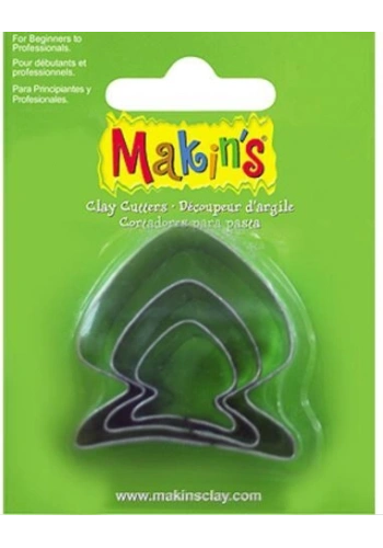 Makins Clay Polimer Kil Kesme Kalıbı 3 Parça Balık