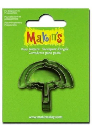 Makins Clay Polimer Kil Kesme Kalıbı 3 Parça Şemsiye