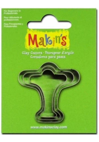 Makins Clay Polimer Kil Kesme Kalıbı 3 Parça Uçak