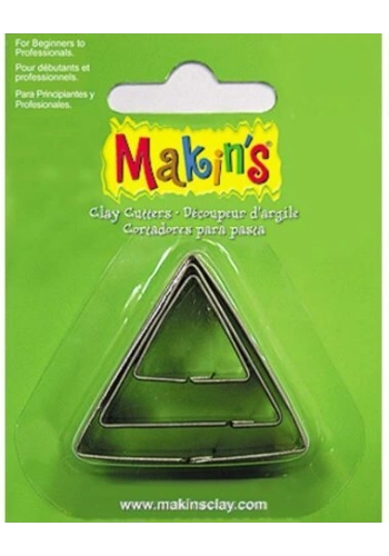 Makins Clay Polimer Kil Kesme Kalıbı 3 Parça Üçgen