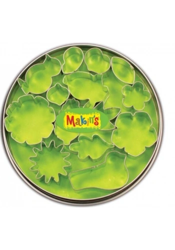 Makins Clay Polimer Kil Kesme Kalıbı Seti Çiçek Yaprak 15 Desen