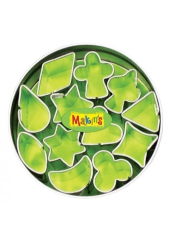 Makins Clay Polimer Kil Kesme Kalıbı Seti Geometrik 12 Desen