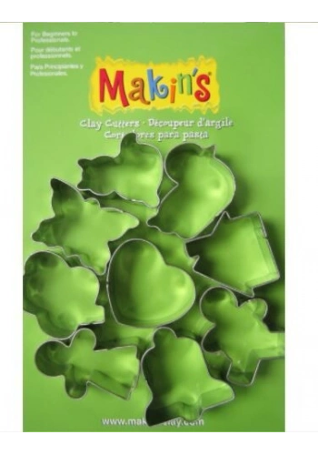 Makins Clay Polimer Kil Kesme Kalıbı Seti Günlük 9 Desen
