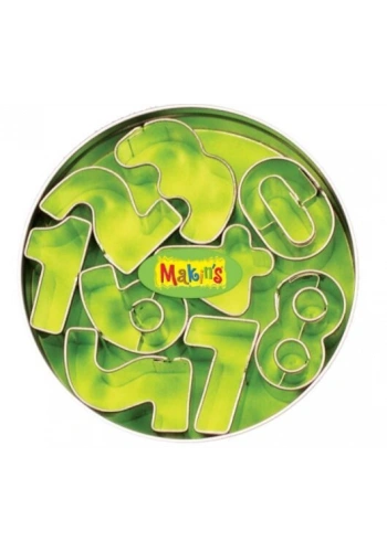Makins Clay Polimer Kil Kesme Kalıbı Seti Rakamlar 9 Desen