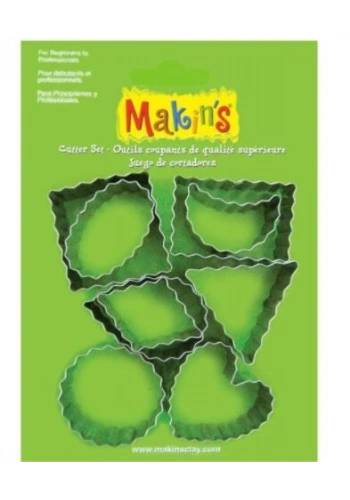 Makins Clay Polimer Kil Kesme Kalıbı Seti Şekiller 9 Desen