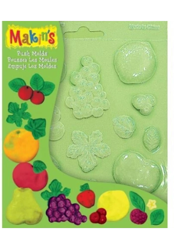 Makins Clay Push Mold Polimer Kil Şekillendirme Kalıbı Meyveler