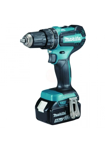 Makita Akülü Darbeli Vidalama Matkabı DHP485RTJ (2 x 5,0 Ah Akü)