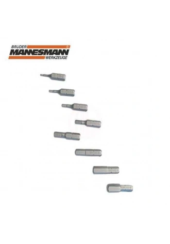 Mannesmann 20252 Altıgen Bits, 3.0 x 25 mm, 10 parça