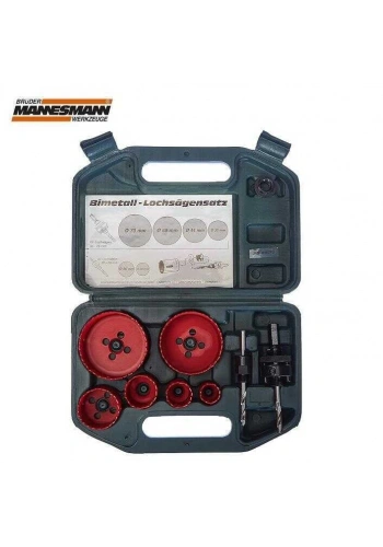Mannesmann 44100 HSS Bi-Metal Delik Testeresi Seti, 8 Parça