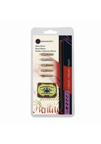 Manuscript Leonardt Oblique 5li Tape Kaligrafi Uç Seti MDP2076