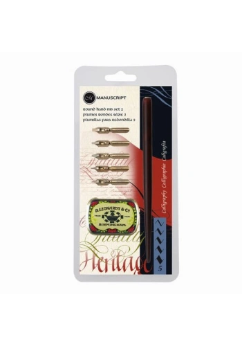 Manuscript Round Hand 5li Yuvarlak Kaligrafi Uç Seti MDP2036