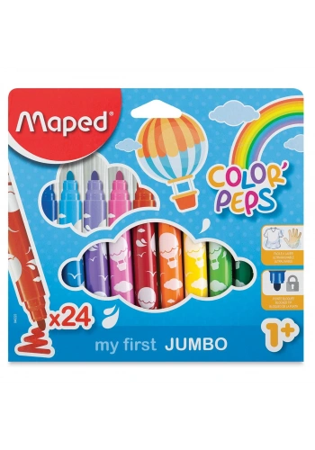 Maped Colorpeps Keçeli Kalem Jumbo 24lü 846222