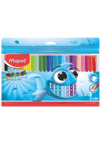 Maped Keçeli Boya Kalemi Peps Ocean 24 Renk 845722