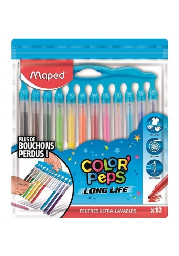 Maped Keçeli Kalem 12 Li Long Lıfe Inno 845045