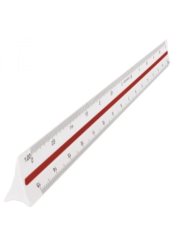 Maped Mikyas Cetvel Plastik 1:20 / 1:100 Ölçek 240013