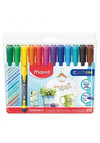 Maped Permanent Marker 12li (734547)