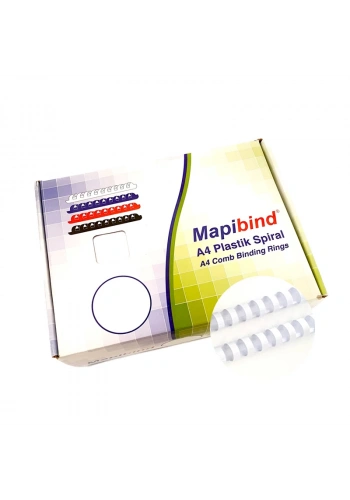 MAPİBİND 32 mm BEYAZ SPİRAL 50 Lİ 2013200