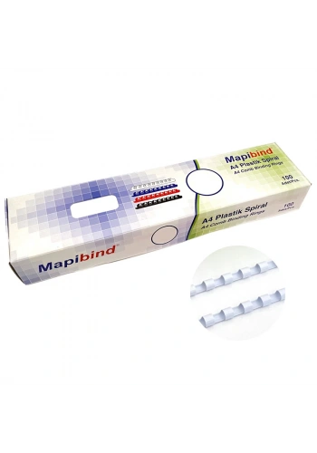 MAPİBİND  8 mm BEYAZ SPİRAL 100 LÜ 2010800