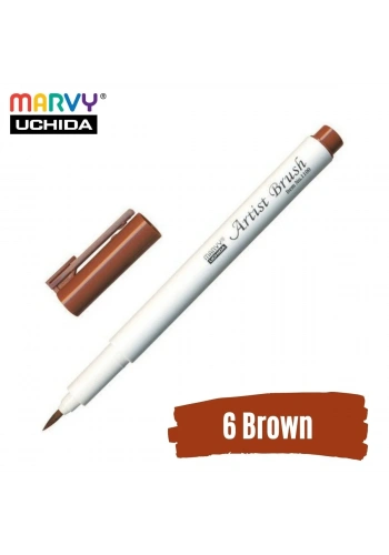Marvy Artist Brush Pen 1100 Firça Uçlu Kalem 06 Brown