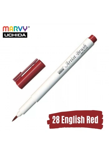 Marvy Artist Brush Pen 1100 Firça Uçlu Kalem 28 English Red