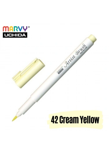 Marvy Artist Brush Pen 1100 Firça Uçlu Kalem 42 Cream Yellow
