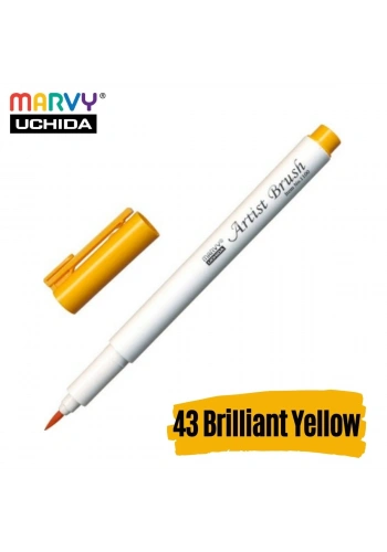 Marvy Artist Brush Pen 1100 Firça Uçlu Kalem 43 Brilliant Yellow