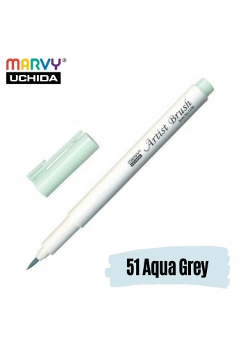 Marvy Artist Brush Pen 1100 Firça Uçlu Kalem 51 Aqua Grey
