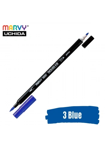 Marvy Artist Brush Pen 1800 Çift Taraflı Firça Uçlu Kalem 03 Blue