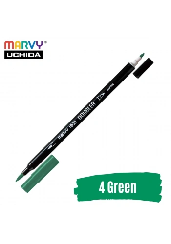 Marvy Artist Brush Pen 1800 Çift Taraflı Firça Uçlu Kalem 04 Green