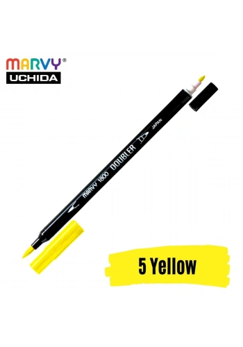 Marvy Artist Brush Pen 1800 Çift Taraflı Firça Uçlu Kalem 05 Yellow