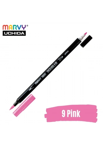 Marvy Artist Brush Pen 1800 Çift Taraflı Firça Uçlu Kalem 09 Pink