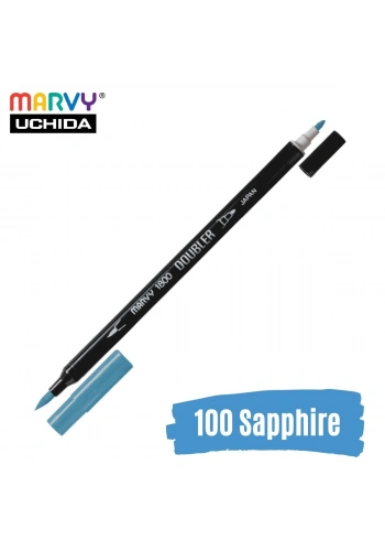 Marvy Artist Brush Pen 1800 Çift Taraflı Firça Uçlu Kalem 100 Sapphire