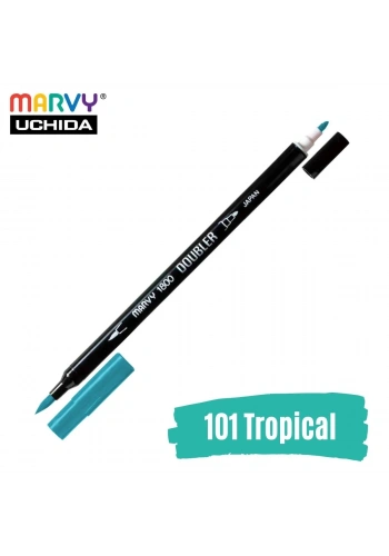 Marvy Artist Brush Pen 1800 Çift Taraflı Firça Uçlu Kalem 101 Tropical