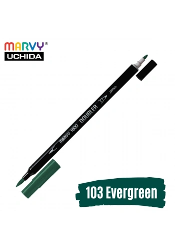 Marvy Artist Brush Pen 1800 Çift Taraflı Firça Uçlu Kalem 103 Evergreen