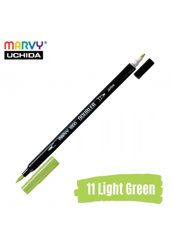 Marvy Artist Brush Pen 1800 Çift Taraflı Firça Uçlu Kalem 11 Light Green