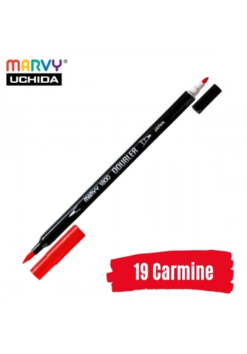 Marvy Artist Brush Pen 1800 Çift Taraflı Firça Uçlu Kalem 19 Carmine