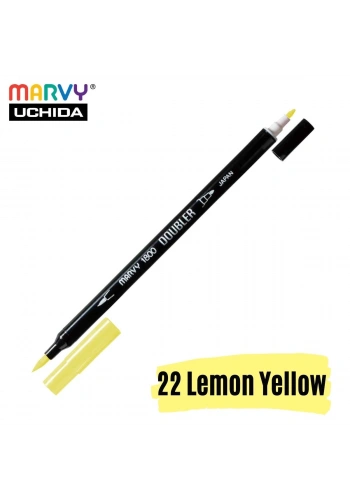 Marvy Artist Brush Pen 1800 Çift Taraflı Firça Uçlu Kalem 22 Lemon Yellow