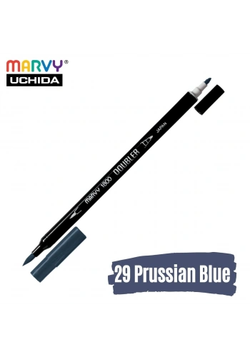 Marvy Artist Brush Pen 1800 Çift Taraflı Firça Uçlu Kalem 29 Prussian Blue