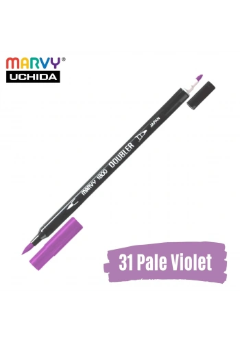 Marvy Artist Brush Pen 1800 Çift Taraflı Firça Uçlu Kalem 31 Pale Violet