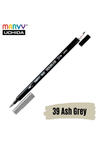 Marvy Artist Brush Pen 1800 Çift Taraflı Firça Uçlu Kalem 39 Ash Grey