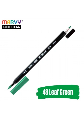 Marvy Artist Brush Pen 1800 Çift Taraflı Firça Uçlu Kalem 48 Leaf Green
